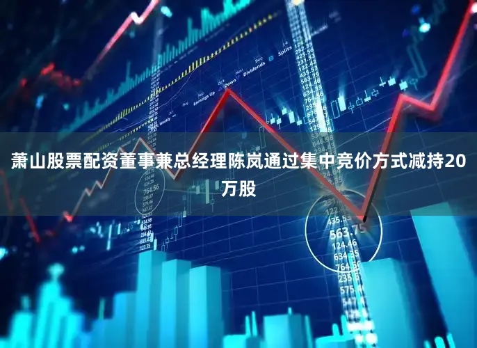 萧山股票配资董事兼总经理陈岚通过集中竞价方式减持20万股
